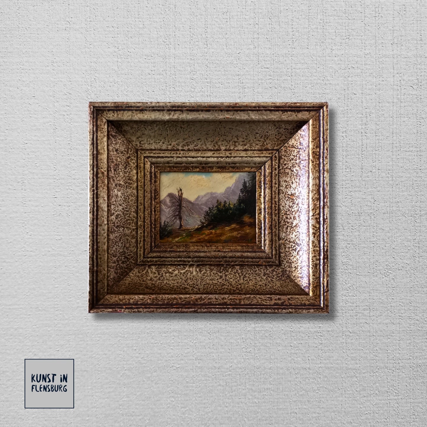 MAX HEICHELE (1890-1979) | Berglandschaft | ORIGINAL Ölgemälde auf Holzplatte inkl. Rahmen