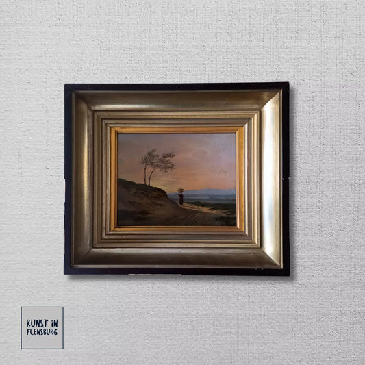 ALBERTUS VERHOESEN (1806-1881) | Romantische Landschaft | ORIGINAL Ölgemälde auf Holzplatte