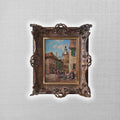 BRUNO KRAUEL (1907-1999) | Marktplatz | ORIGINAL Ölgemälde auf Holzplatte inkl. Barockrahmen