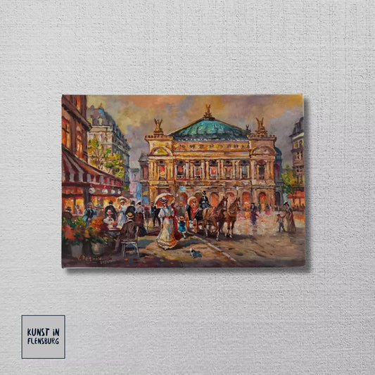 VLADIMIR PETRIV (*1969) | Palais Garnier / Oper in Paris | ORIGINAL Ölgemälde auf Leinwand