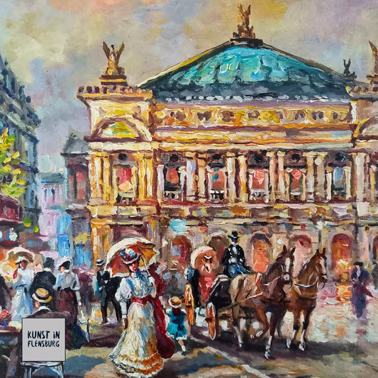 VLADIMIR PETRIV (*1969) | Palais Garnier / Oper in Paris | ORIGINAL Ölgemälde auf Leinwand
