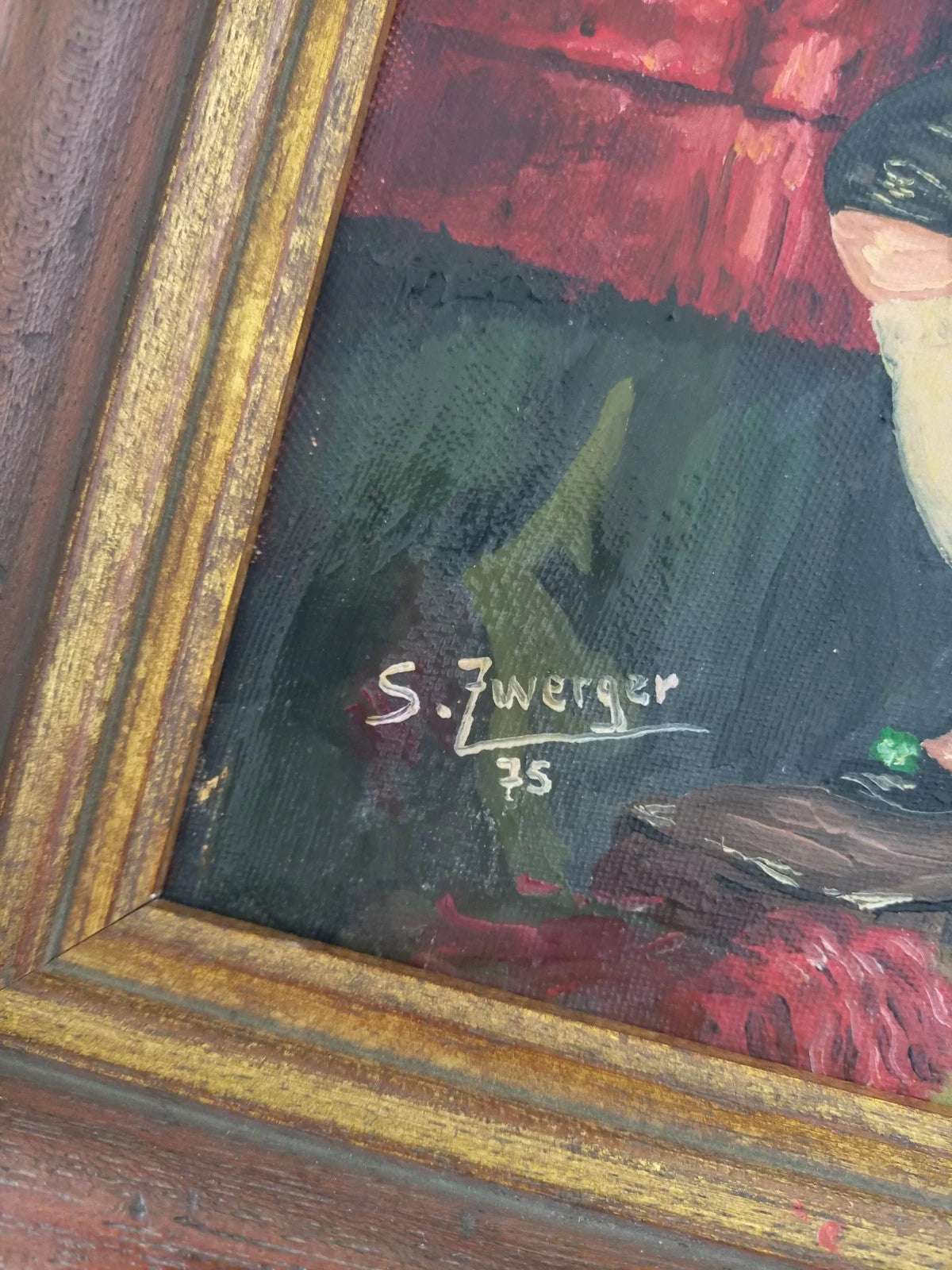 ORIGINAL Ölgemälde auf Leinwand inkl. Holzrahmen | Mann in Tracht / Portrait | Signiert