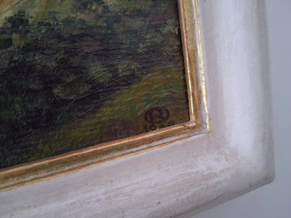 OTTO RIEGER (*1928) | Neckarlandschaft / Fluss / Natur | ORIGINAL Ölgemälde auf Leinwand inkl. Rahmen