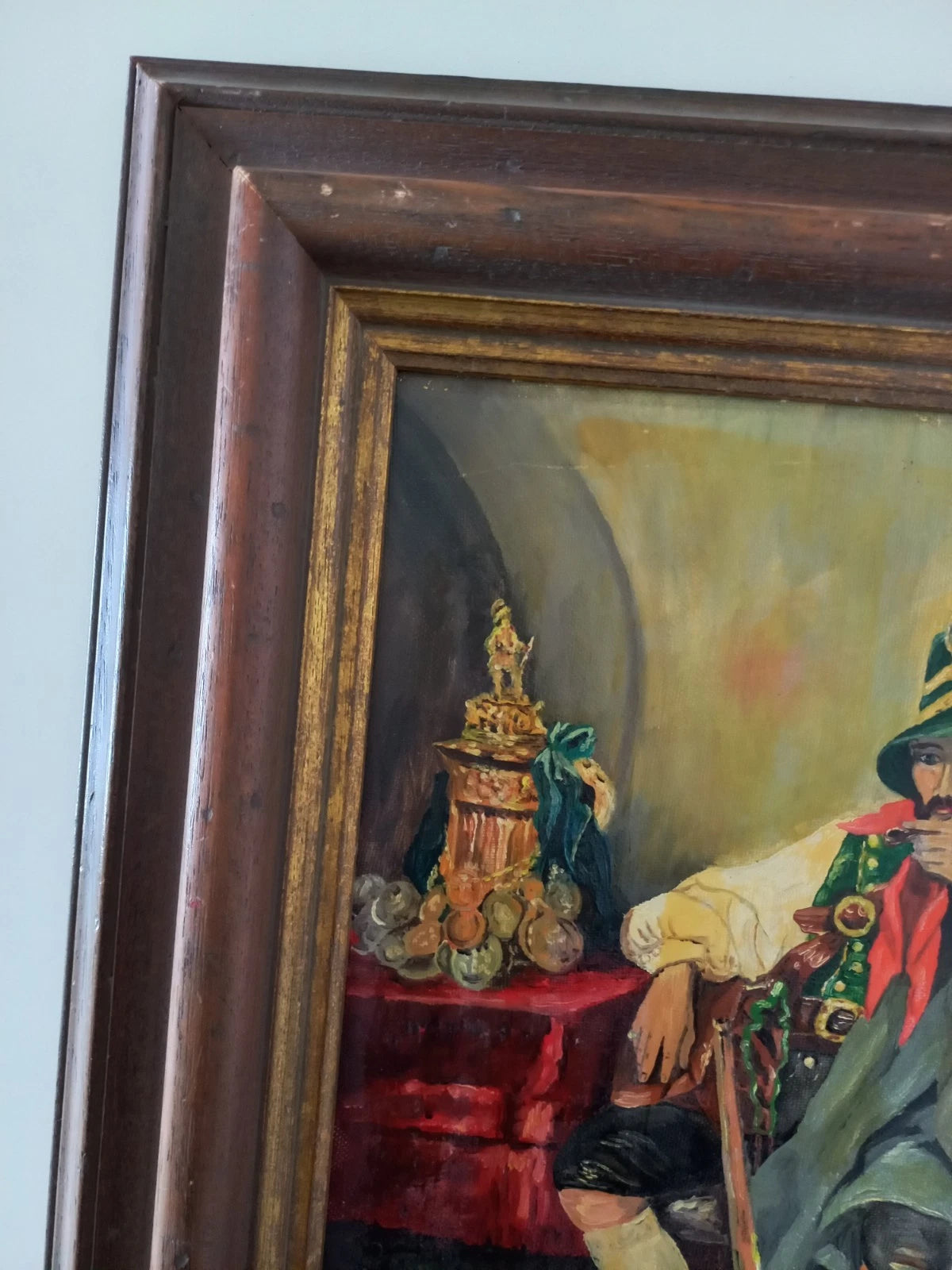 ORIGINAL Ölgemälde auf Leinwand inkl. Holzrahmen | Mann in Tracht / Portrait | Signiert