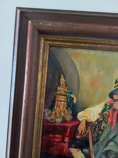 ORIGINAL Ölgemälde auf Leinwand inkl. Holzrahmen | Mann in Tracht / Portrait | Signiert