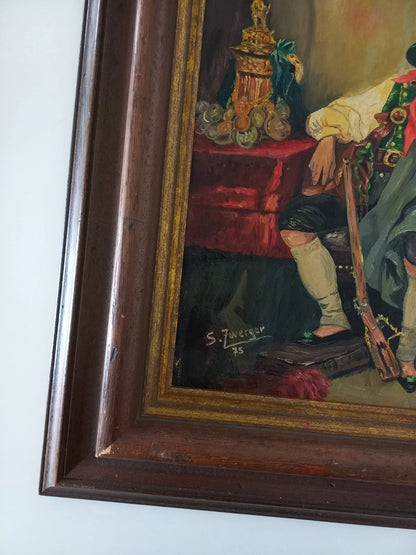 ORIGINAL Ölgemälde auf Leinwand inkl. Holzrahmen | Mann in Tracht / Portrait | Signiert