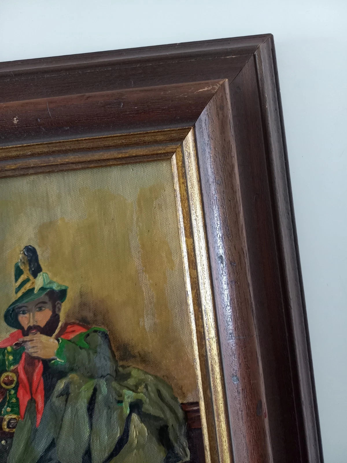 ORIGINAL Ölgemälde auf Leinwand inkl. Holzrahmen | Mann in Tracht / Portrait | Signiert