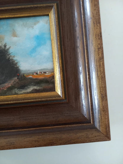 JOHANN-NORBERT FROWIN (*1943) | Landschaft bei Passau | ORIGINAL Ölgemälde auf Karton