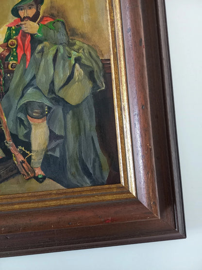 ORIGINAL Ölgemälde auf Leinwand inkl. Holzrahmen | Mann in Tracht / Portrait | Signiert