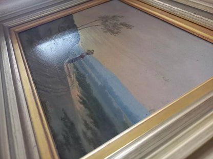 ALBERTUS VERHOESEN (1806-1881) | Romantische Landschaft | ORIGINAL Ölgemälde auf Holzplatte