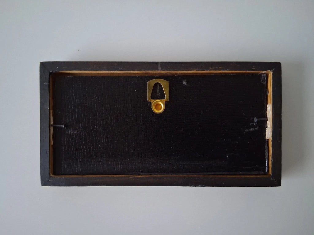 KLEINES ORIGINAL Ölgemälde auf Karton inkl. Rahmen | Strand / Küste / Meer | 13x6 cm | Signiert