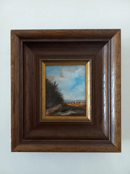 JOHANN-NORBERT FROWIN (*1943) | Landschaft bei Passau | ORIGINAL Ölgemälde auf Karton