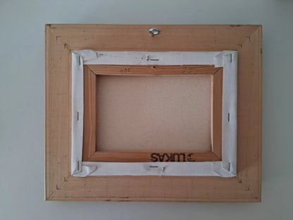 ORIGINAL Ölgemälde auf Leinwand inkl. Rahmen | Winterlandschaft / Windmühle | Signiert