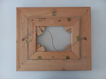 ORIGINAL Ölgemälde auf Leinwand inkl. Rahmen | Winter im Herbst / Landschaft / Natur | Signiert