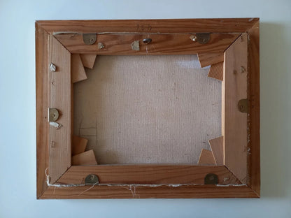 ORIGINAL Ölgemälde auf Leinwand inkl. Rahmen | Stadtansicht / Stadtszene mit Figuren | Signiert