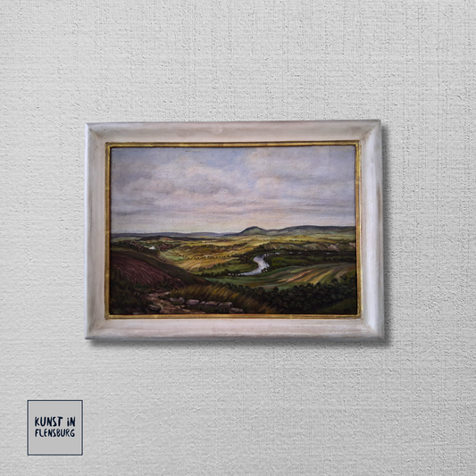 OTTO RIEGER (*1928) | Neckarlandschaft / Fluss / Natur | ORIGINAL Ölgemälde auf Leinwand inkl. Rahmen