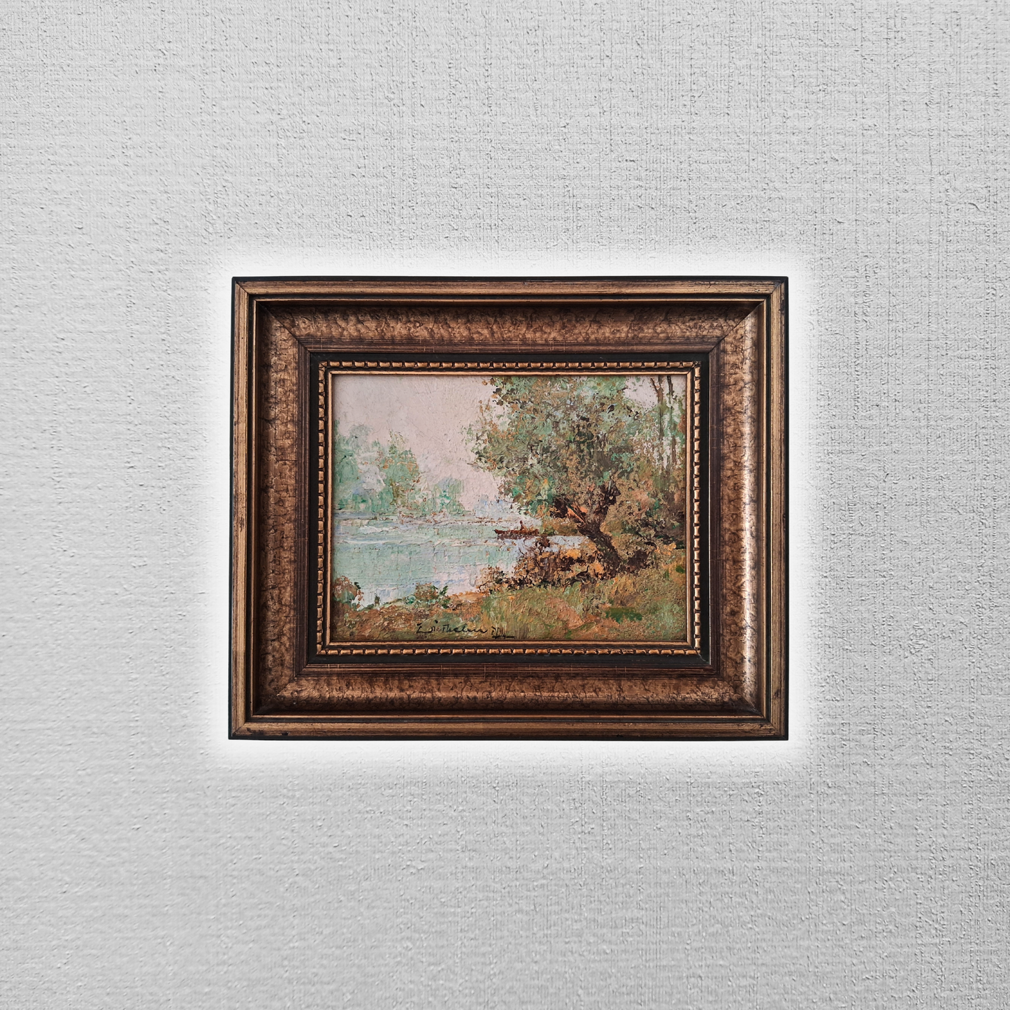 WILHELM THELEN (1917-1985) | Landschaft / Natur | ORIGINAL Ölgemälde auf Karton inkl. Rahmen