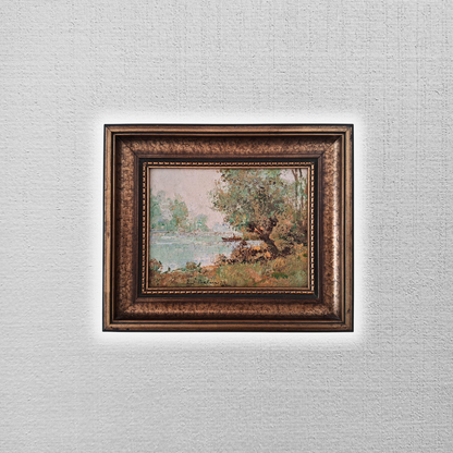 WILHELM THELEN (1917-1985) | Landschaft / Natur | ORIGINAL Ölgemälde auf Karton inkl. Rahmen