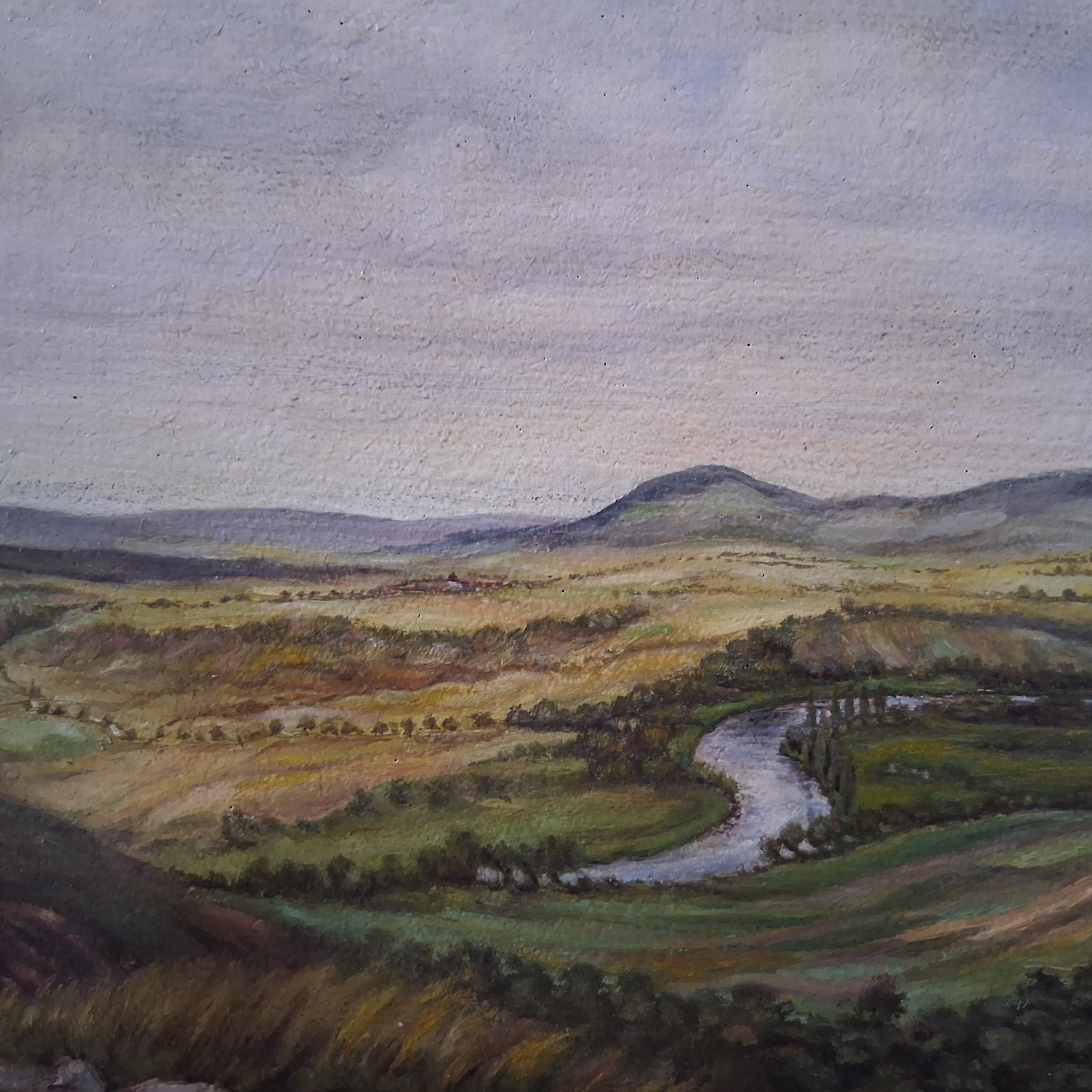 OTTO RIEGER (*1928) | Neckarlandschaft / Fluss / Natur | ORIGINAL Ölgemälde auf Leinwand inkl. Rahmen