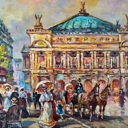 VLADIMIR PETRIV (*1969) | Palais Garnier / Oper in Paris | ORIGINAL Ölgemälde auf Leinwand