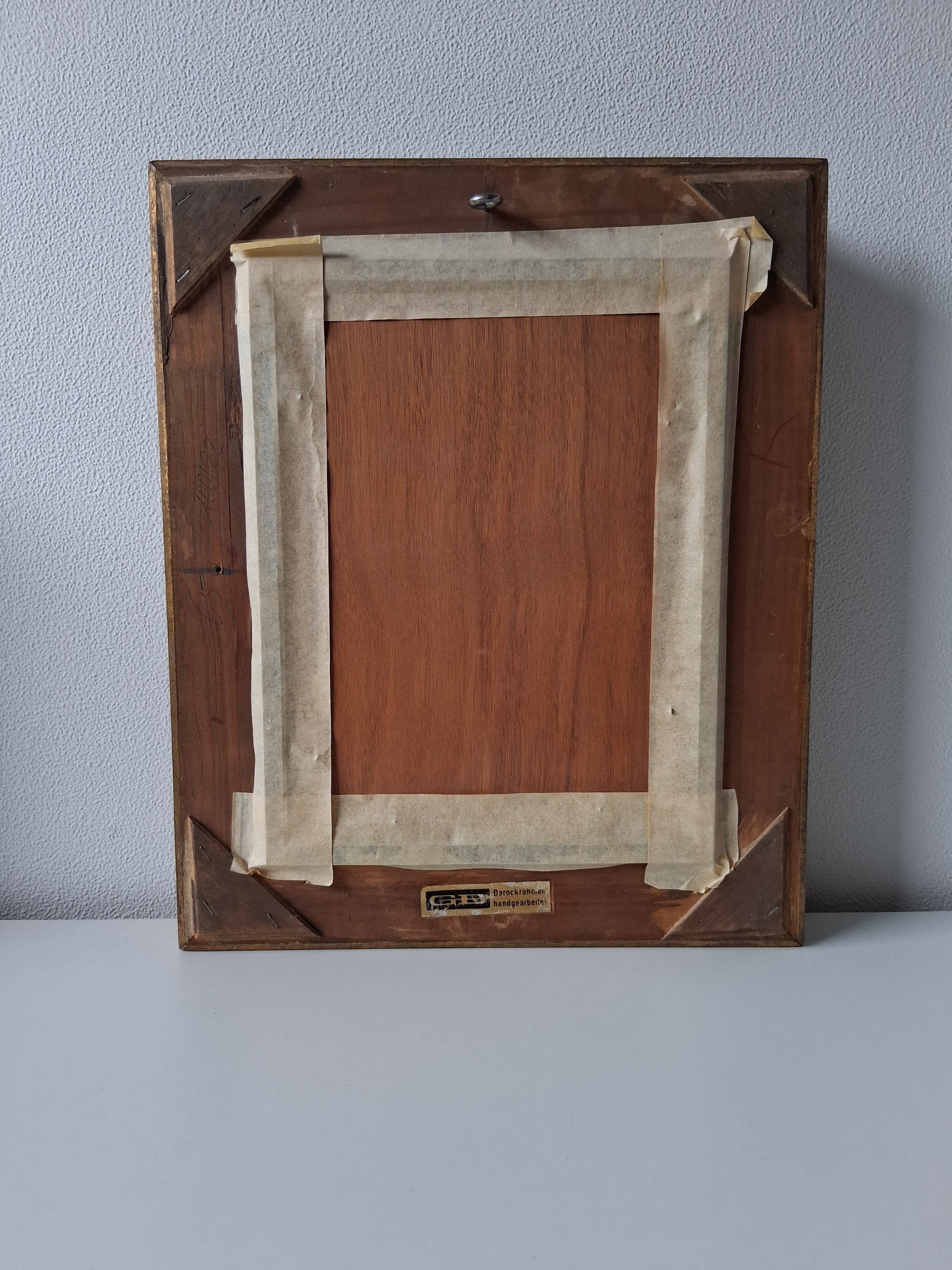 BRUNO KRAUEL (1907-1999) | Postkutsche | ORIGINAL Ölgemälde auf Holzplatte inkl. Barockrahmen