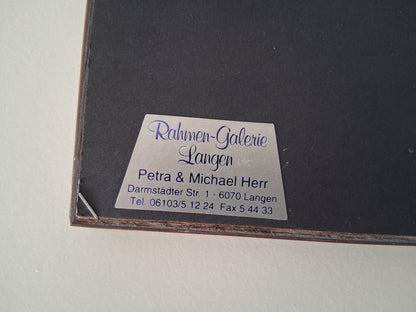 ORIGINAL Ölgemälde auf Karton inkl. Rahmen | Küstenlandschaft / Strand / Meer | 31x26 cm | Signiert