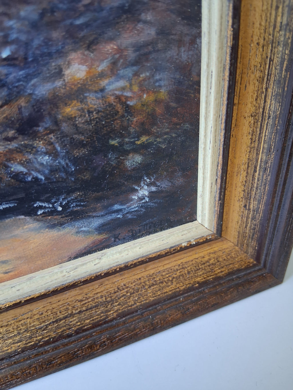 ORIGINAL Ölgemälde auf Leinwand inkl. Rahmen | Winterlandschaft mit Bauernhaus | Signiert