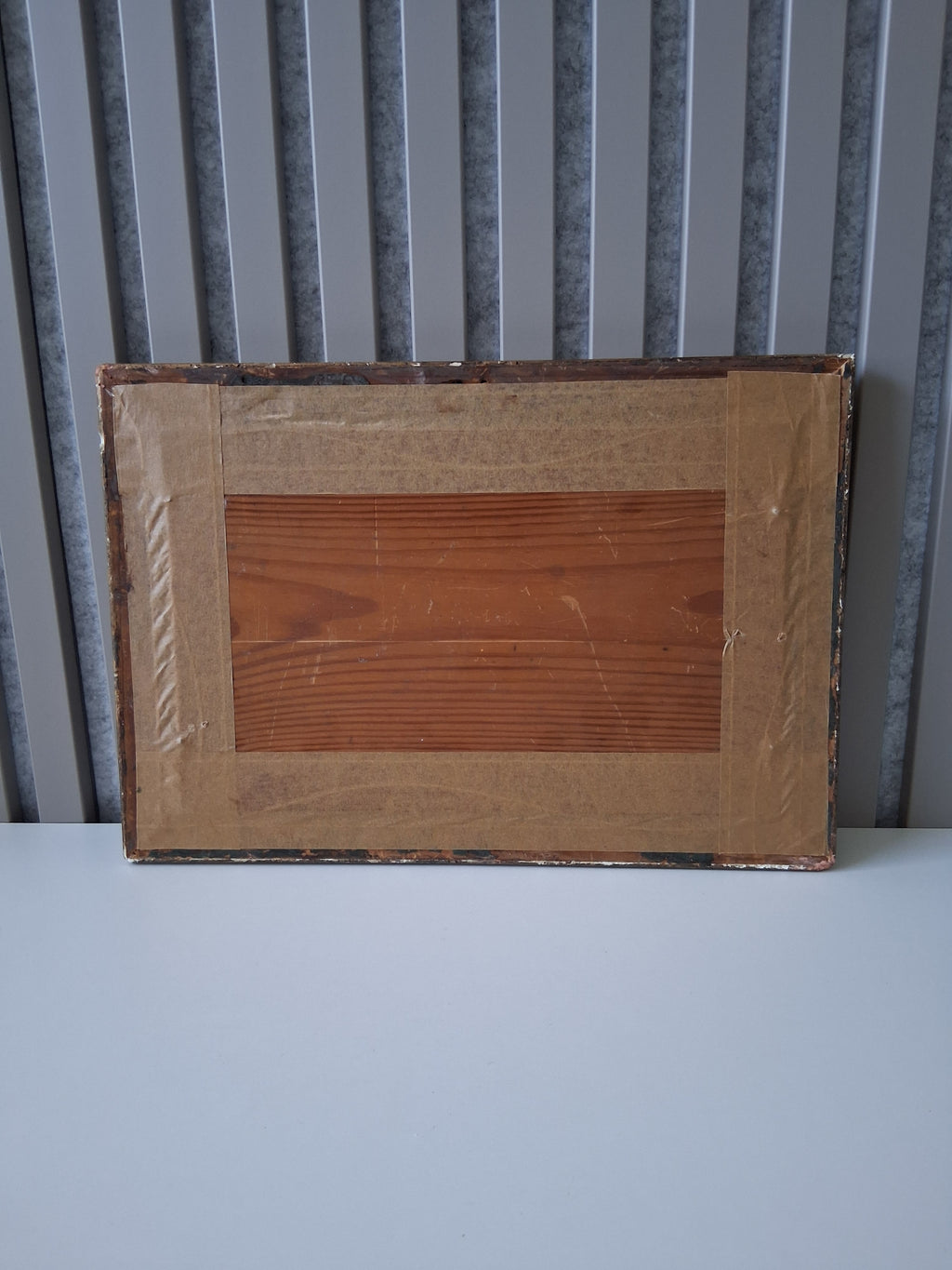 ORIGINAL Ölgemälde auf Holzplatte inkl. Rahmen | Boot bei Dämmerung | 35x24 cm | Signiert